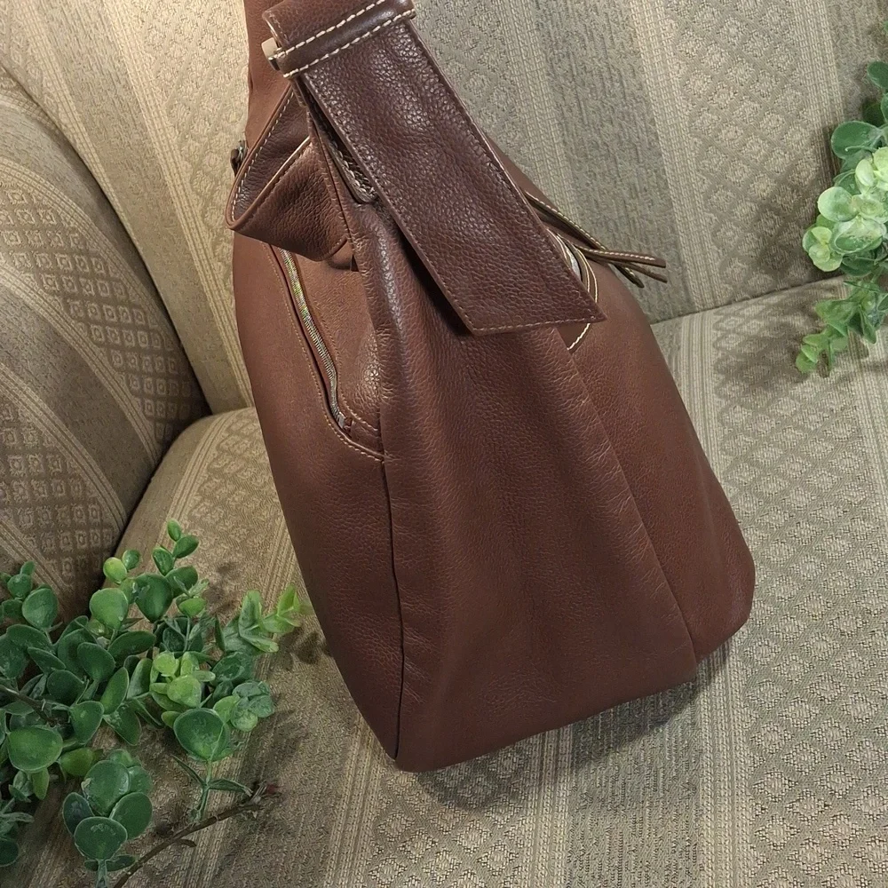 Longchamp Leather Hobo Bag